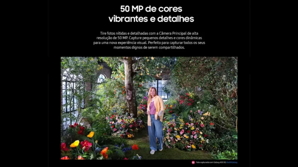 Câmeras do Galaxy A55