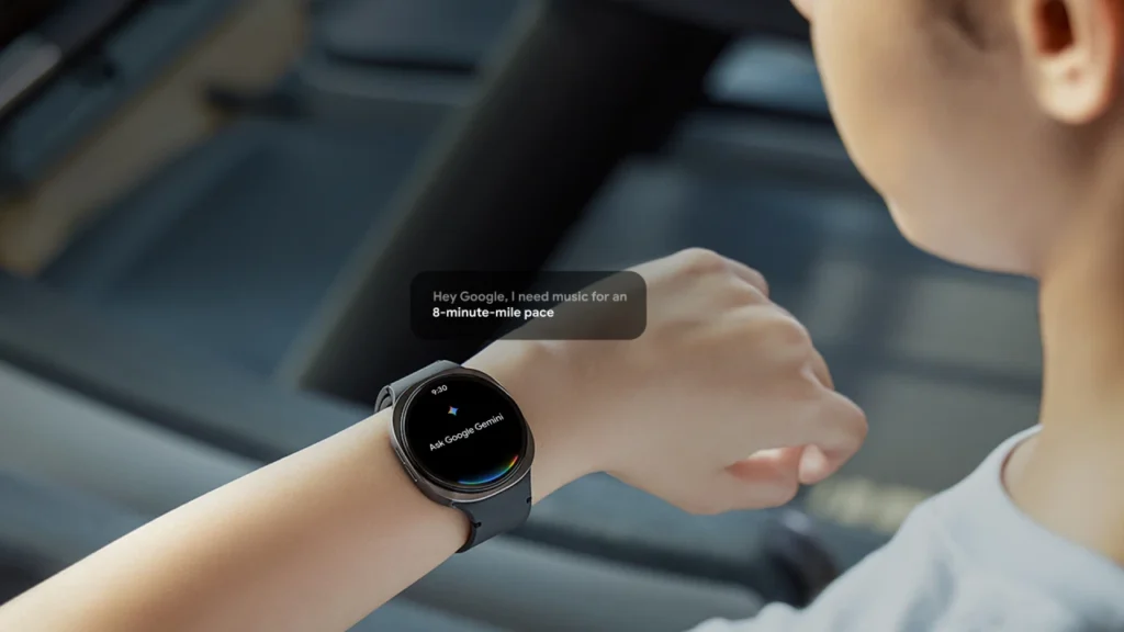Inteligência artificial (Gemini AI) no Galaxy Watch 8.