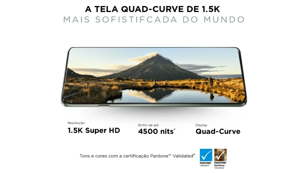 Tela do Motorola Edge 60 Pro