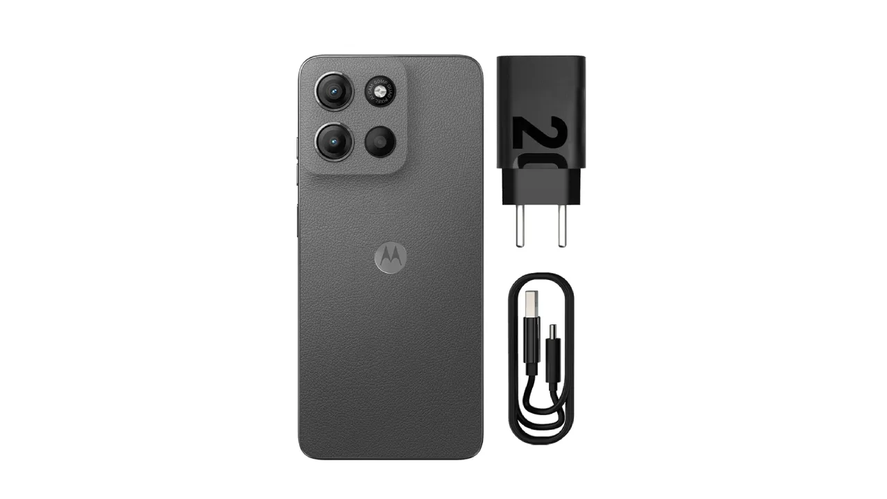 Acessórios e o que acompanha na caixa com o Moto G15
