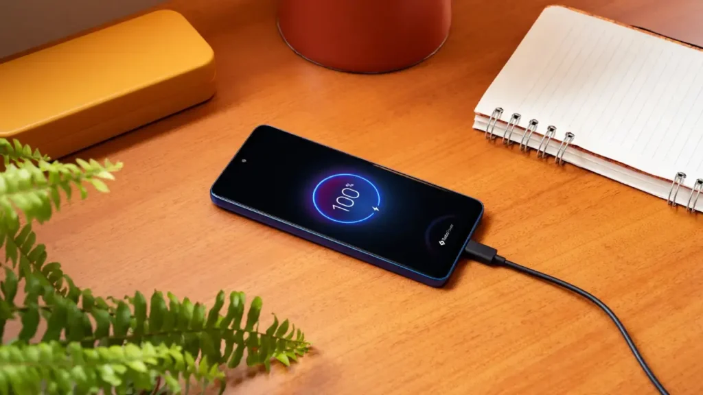 Bateria e carregamento do Moto G56