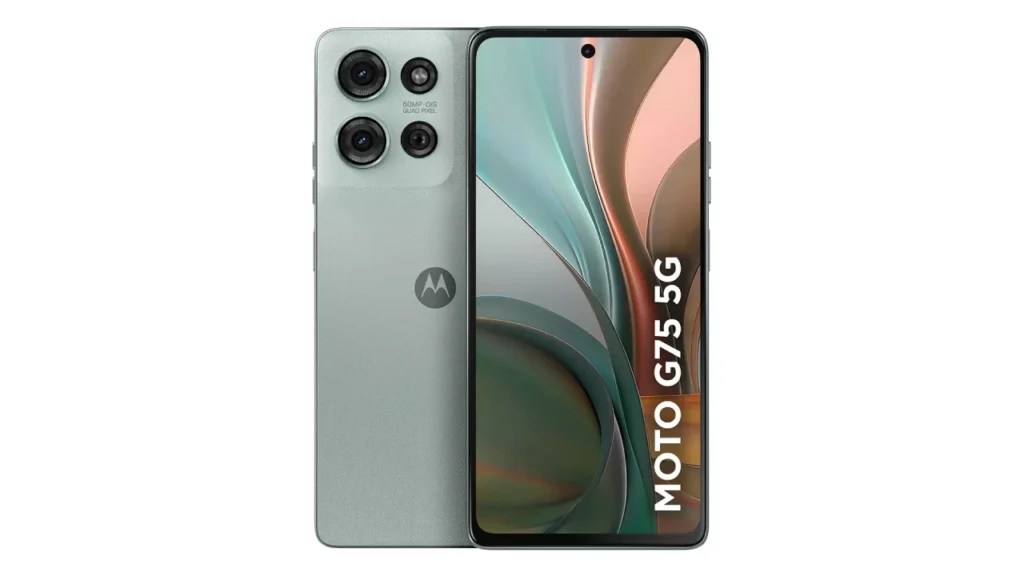 Design e tela do Moto G75