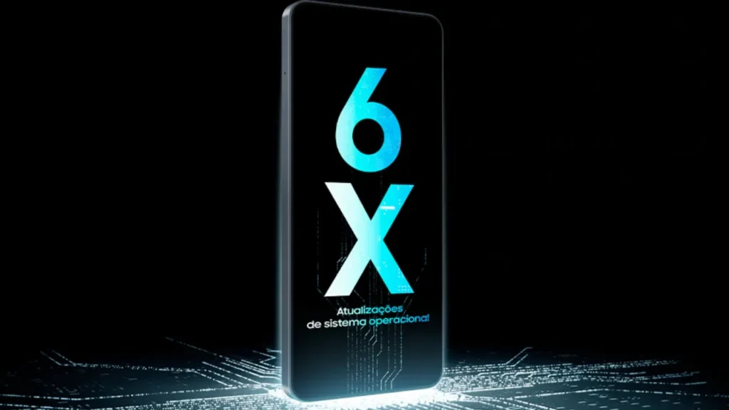 6 Anos de atualizações de sistema operacional e segurança no Galaxy A07 4G