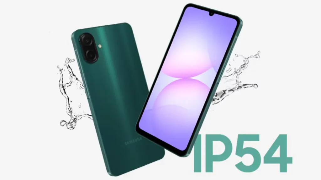 Certificação IP54 contra poeiras e respingos de água.