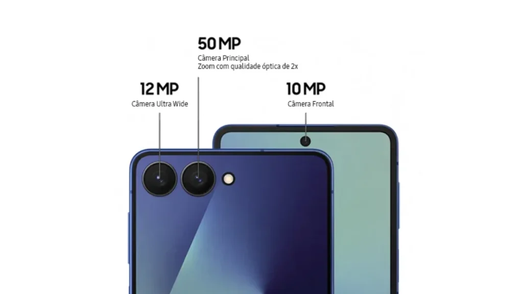 Câmeras do Galaxy Z Flip7
