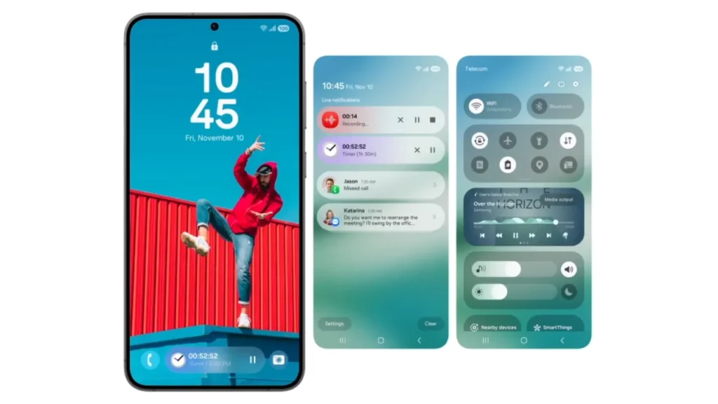 Recursos de personalização na One UI 8 da Samsung