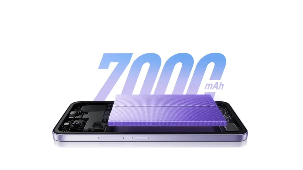 Bateria do Xiaomi Redmi 15, de 7.000 mAh