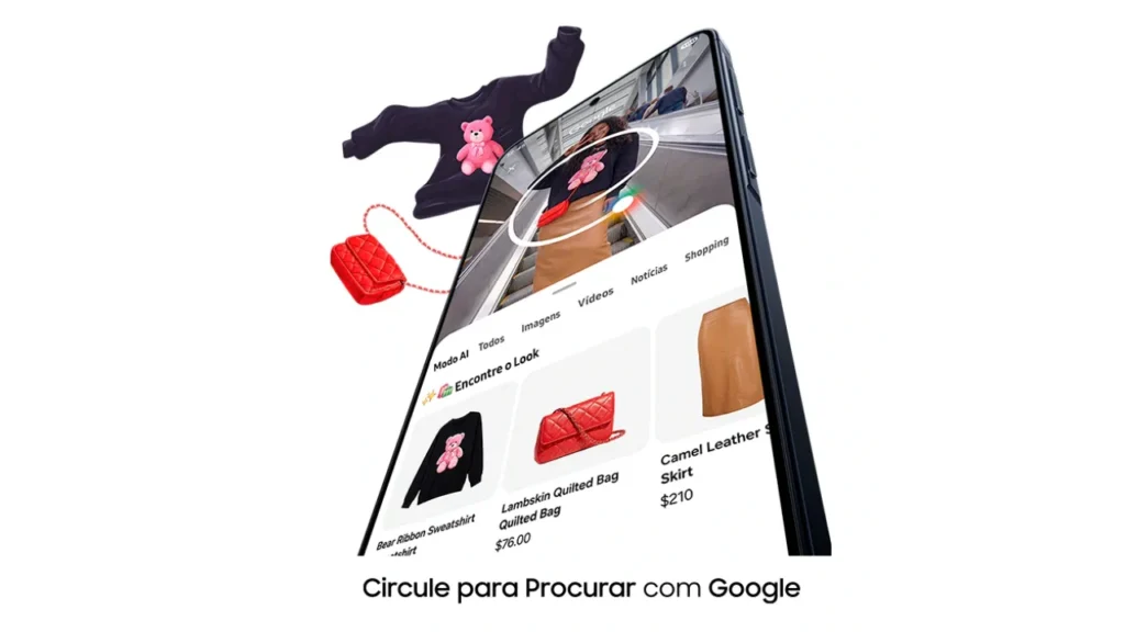 Galaxy A57 com mega pacote de IA
