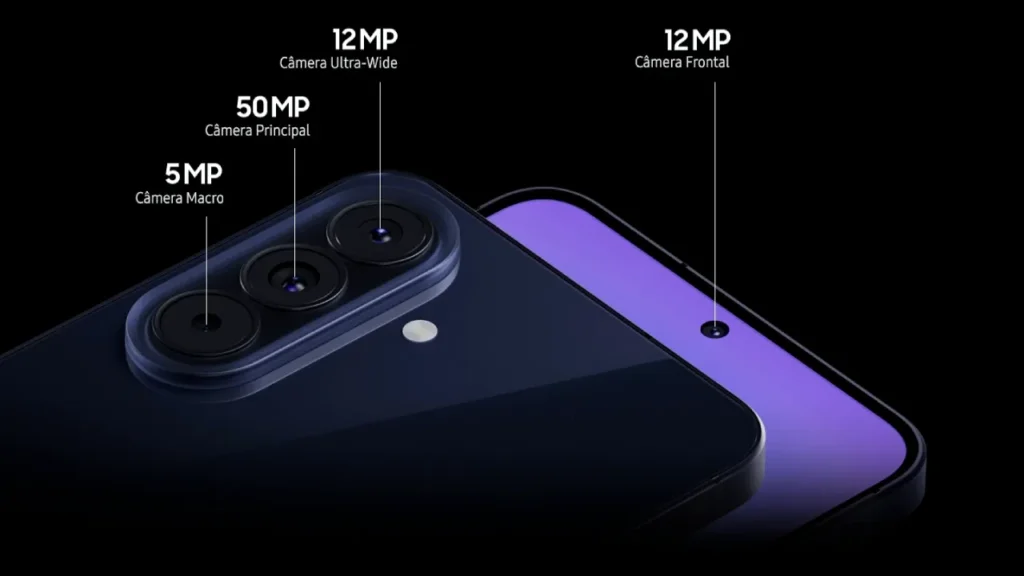 Câmeras do Galaxy A57